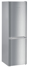Product image, Perspective: oblique closed, Automatic refrigerator-freezer with SmartFrost, Casing colour: silver, Door colour: stainless steel look