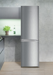 Product image, Perspective: milieu, Automatic refrigerator-freezer with SmartFrost, Casing colour: silver, Door colour: stainless steel look