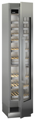 Product image, Perspective: oblique half-open empty, Built-in multi-temperature wine cabinet, Casing colour: grey