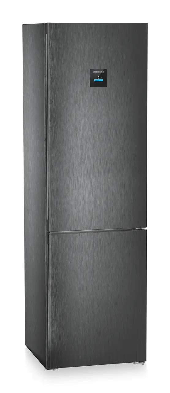 Product image, Perspective: oblique closed, Fridge-freezer with BioFresh Professional and NoFrost, Casing colour: BlackSteel, Door colour: BlackSteel