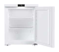 Изображение на продукта, Перспектива: Отпред, отворен, празен, Лабораторен фризер със статично охлаждане, Цвят на корпуса: бял, Цвят на вратата: бял