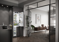 Product image, Perspective: milieu, Integrable fridge-freezer with EasyFresh and NoFrost
