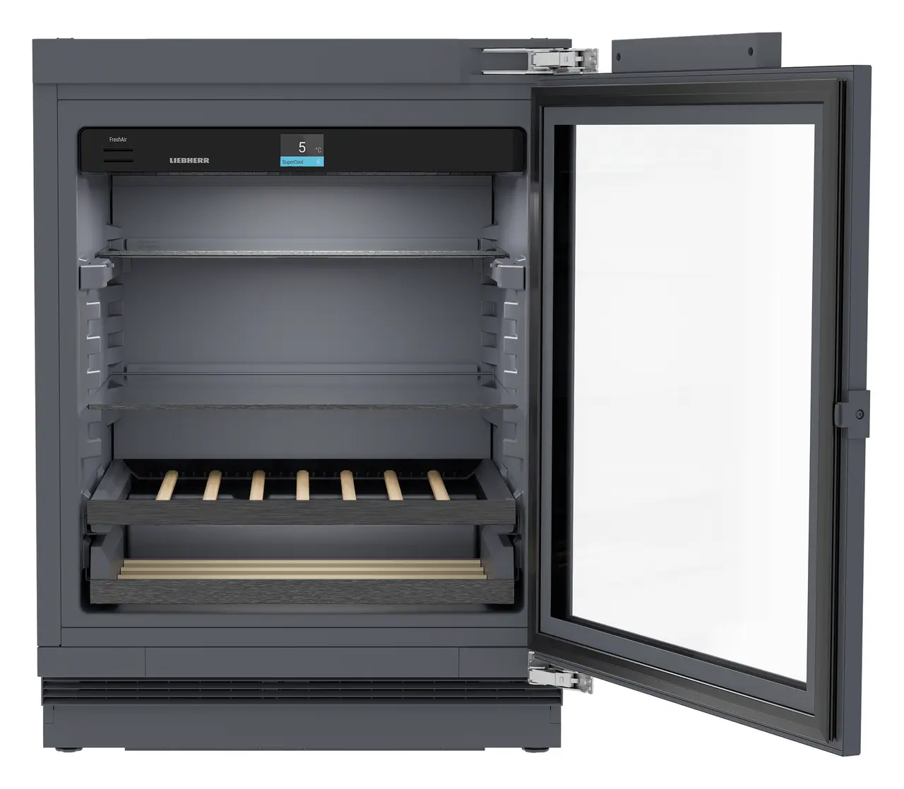 Product image, Perspective: straight open empty, Outdoor fridge