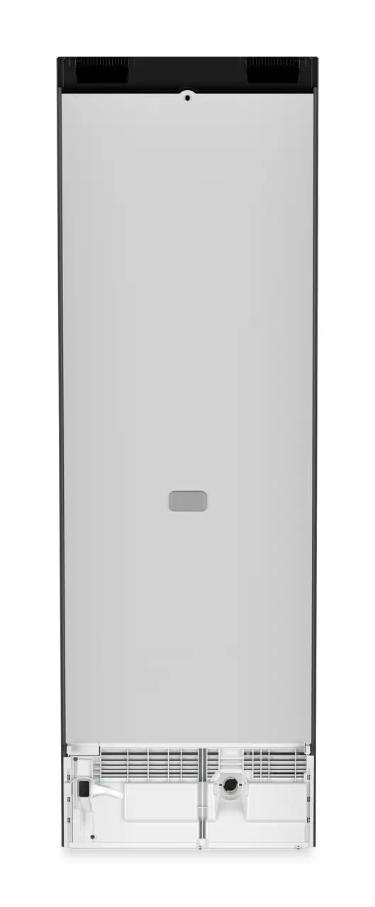 Product image, Perspective: back side, Combination with NoFrost freezer compartment and wine tempering compartment, Casing colour: BlackSteel, Door colour: BlackSteel