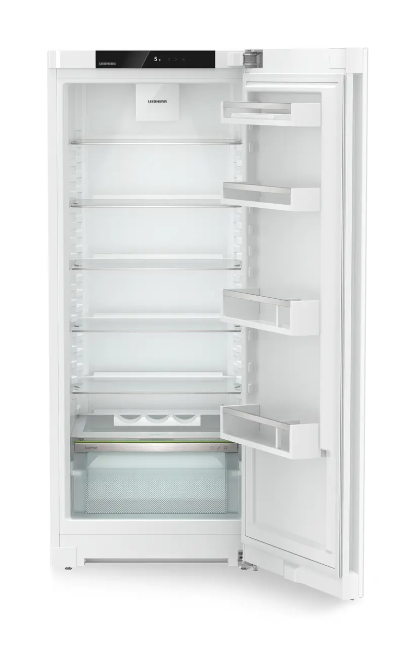 Изображение продукции, Перспектива: Прямо, с открытой дверцей, без продуктов, Холодильный шкаф с EasyFresh, Цвет корпуса: белый, Цвет дверцы: белый