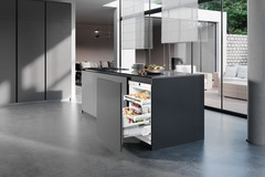 Product image, Perspective: milieu, Under-worktop refrigerator for integrated use