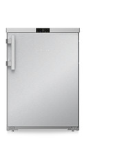 Изображение продукции, Перспектива: Прямо, с закрытой дверцей, без продуктов, Малогабаритная морозильная камера с системой NoFrost, Цвет корпуса: серебристый, Цвет дверцы: нержавеющая сталь