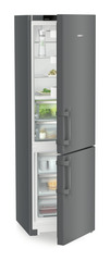 Obrázok produktu, Perspektíva: Šikmo, spotrebič polootvorený, dekorovaný, Kombinácia chladničky a mrazničky s BioFresh a NoFrost