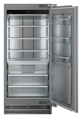 Produkt-Bild, Perspektive: Sonderform, Integrierbarer Gefrierschrank mit NoFrost, Gehäusefarbe: Grau