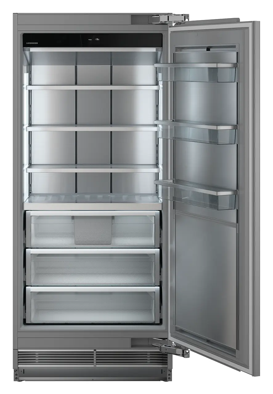 Produkt-Bild, Perspektive: Sonderform, Integrierbarer Gefrierschrank mit NoFrost, Gehäusefarbe: Grau