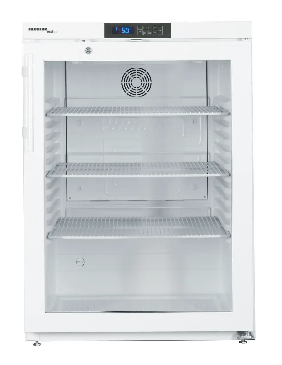 Product image, Perspective: straight closed empty, Lab refrigerator with Comfort electronic controller, Casing colour: white