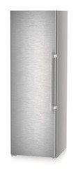 Product image, Perspective: oblique closed, Freestanding freezer with NoFrost and IceTower, Casing colour: silver, Door colour: stainless steel