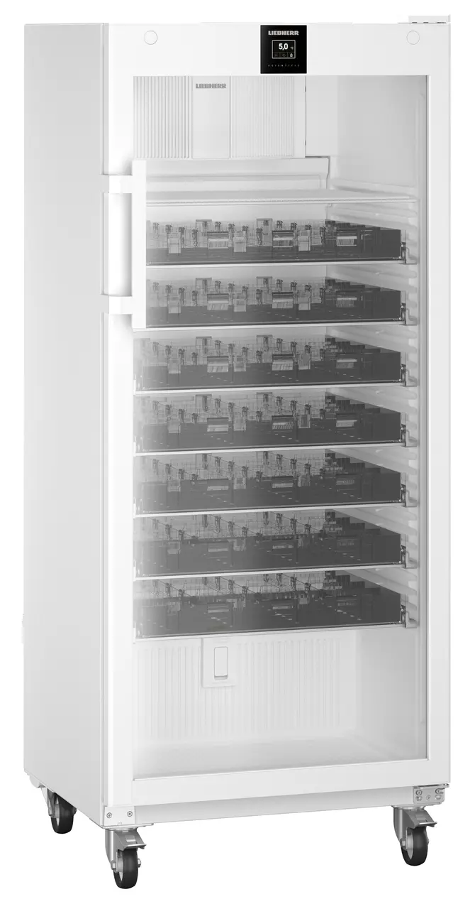 Immagine del prodotto, Prospettiva: Inclinato chiuso vuoto, Frigorifero per medicinali con raffreddamento a convezione, Colore della struttura: bianco, Colore della porta: bianco