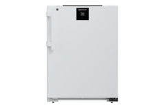 Produkt-Bild, Perspektive: gerade geschlossen, Laborkühlgerät mit Umluftkühlung, Gehäusefarbe: Weiß, Türfarbe: Weiß