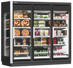 Immagine del prodotto, Prospettiva: Inclinato chiuso fornito, Congelatore per supermercati, Colore della struttura: grigio