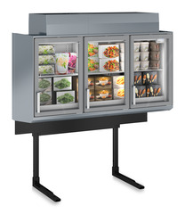 Produkt-Bild, Perspektive: Sonderform, Supermarkt-Freezer-Top, Gehäusefarbe: Grau