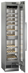 Product image, Perspective: oblique open empty, Built-in multi-temperature wine cabinet, Casing colour: grey