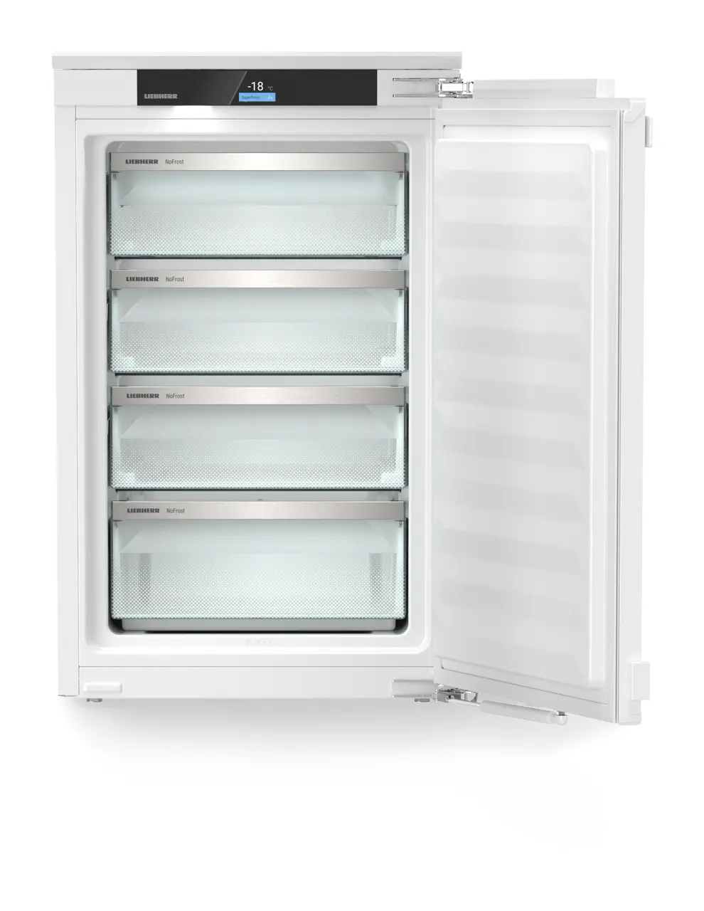 Product image, Perspective: straight open empty, Freezer for integrated use with NoFrost