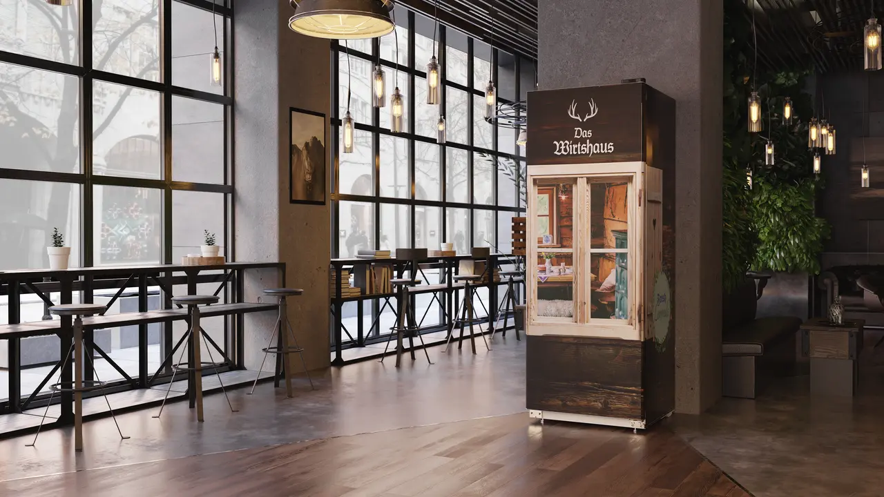 Produkt-Bild, Perspektive: Milieu, Kühlgerät mit Umluftkühlung