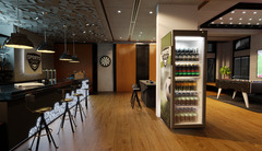 Produkt-Bild, Perspektive: Milieu, Kühlgerät mit Umluftkühlung