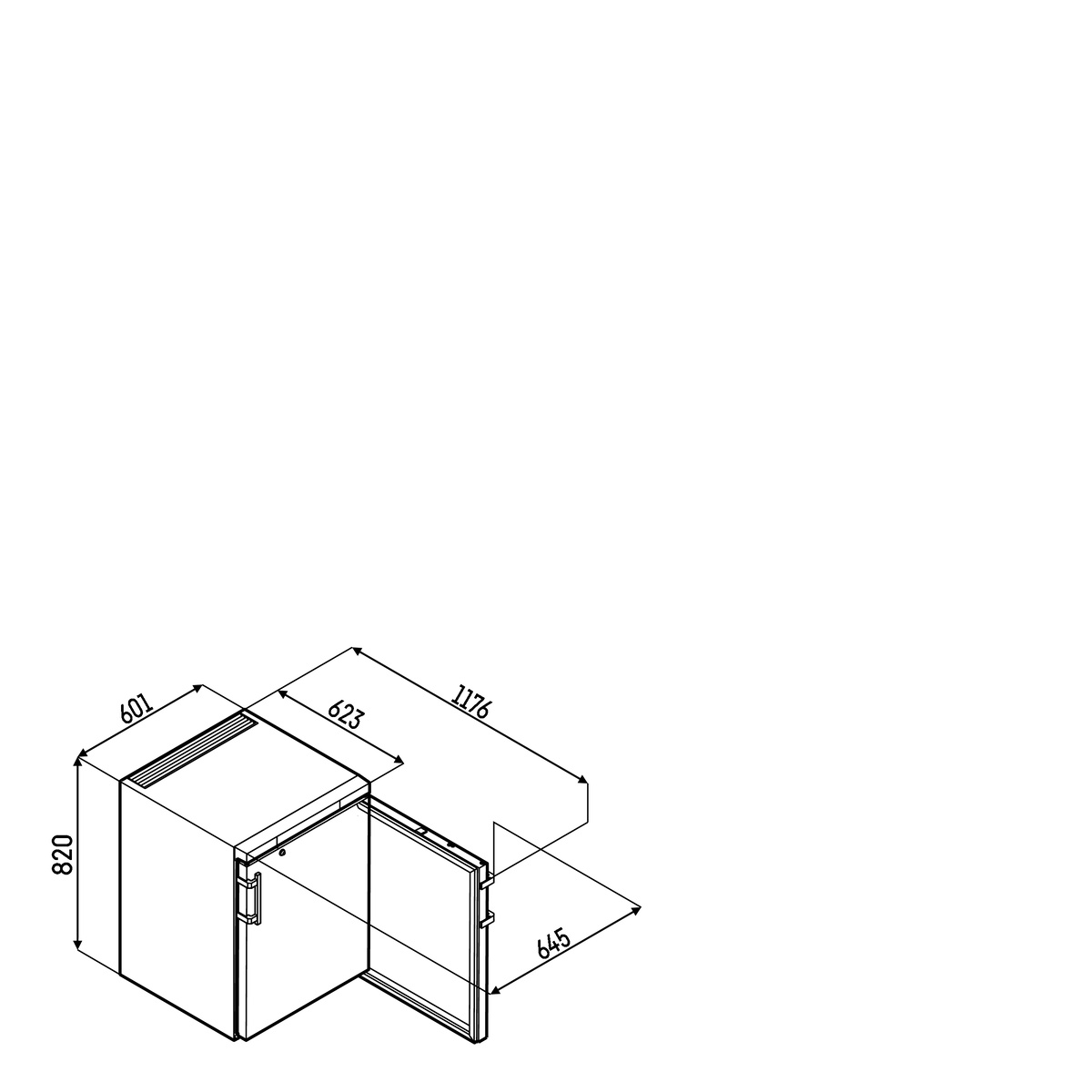 LKUexv 1610 MediLine Laboratoriumkoelkast met Comfort-elektronica
