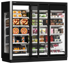 Immagine del prodotto, Prospettiva: Forma speciale, Congelatore per supermercati, Colore della struttura: grigio