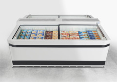 Image de produit, Perspective: Forme spéciale, Congélateur-coffre de supermarché, Couleur de l’habillage: blanc