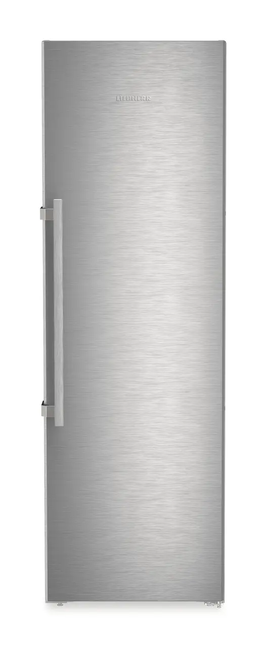 Product image, Perspective: straight closed, Freestanding fridge with EasyFresh, Casing colour: silver, Door colour: stainless steel