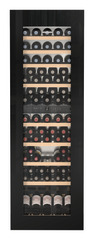 Product image, Perspective: straight closed decorated, Built-in multi-temperature wine cabinet, Casing colour: silver, Door colour: GlassBlack