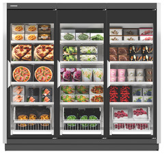 Immagine del prodotto, Prospettiva: Frontale chiuso fornito, Congelatore per supermercati, Colore della struttura: grigio