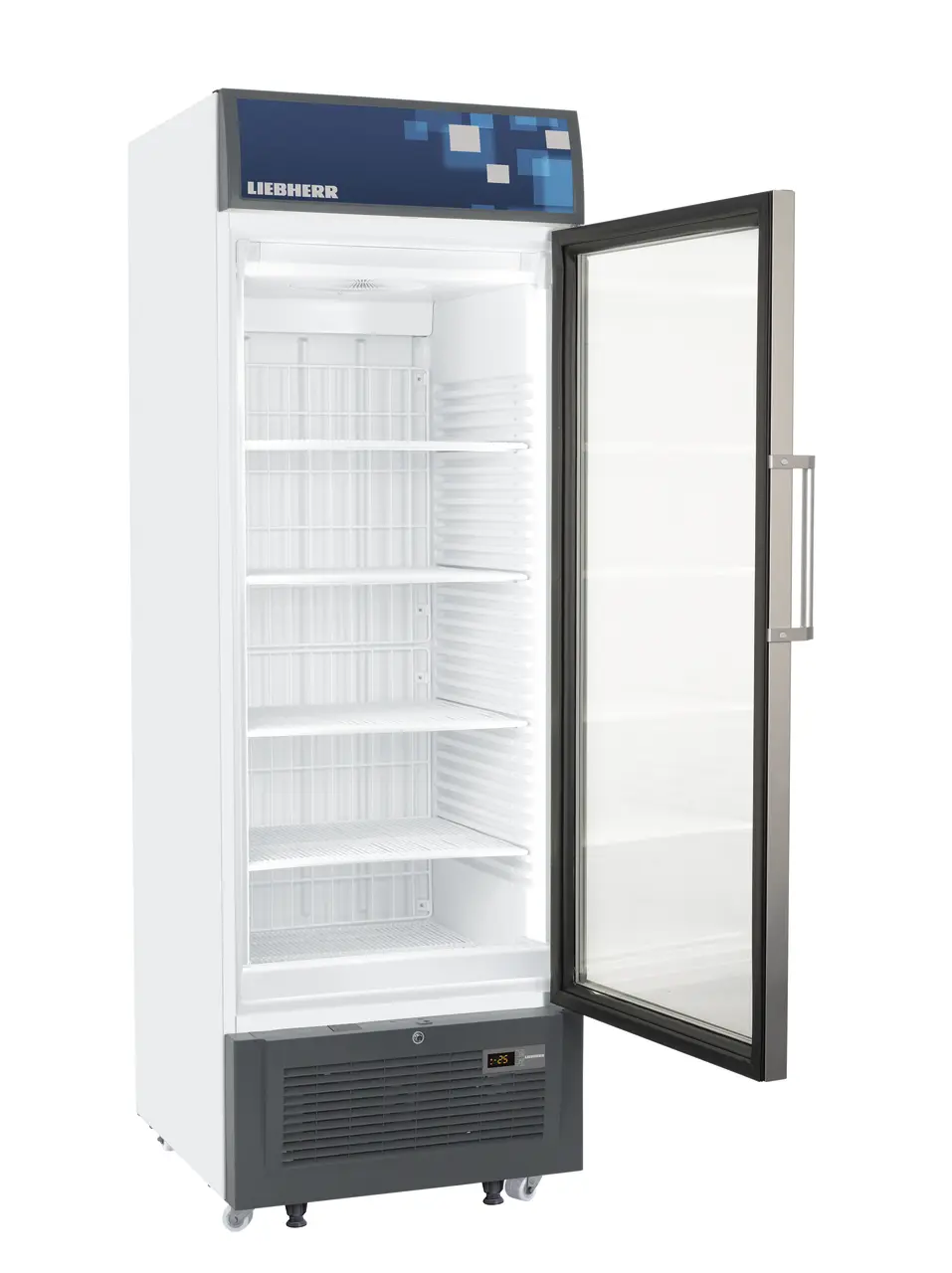 Product image, Perspective: oblique open empty, Freezer, Casing colour: white