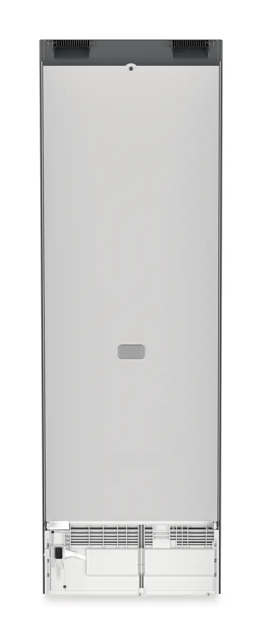 Product image, Perspective: back side, Combined fridge-freezers with EasyFresh and NoFrost, Casing colour: DarkGrey, Door colour: DarkGrey