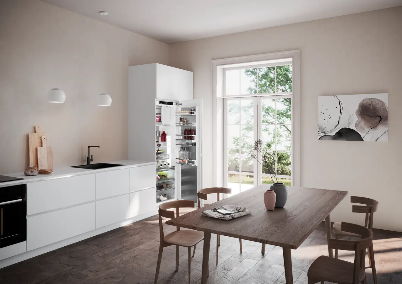 Produkt-Bild, Perspektive: Milieu, Integrierbarer Kühlschrank mit BioFresh Professional und AutoDoor