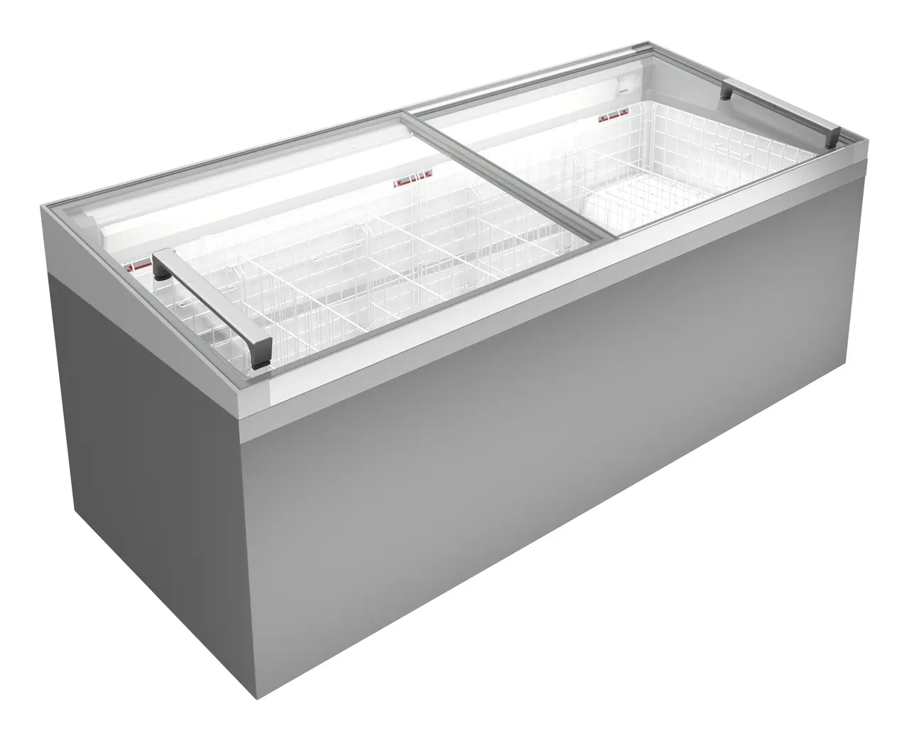 Image de produit, Perspective: Forme spéciale, Congélateur-coffre de supermarché, Couleur de l’habillage: noir