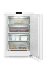 Product image, Perspective: straight open decorated, Table top freezer with SmartFrost, Casing colour: white, Door colour: white