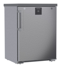 Slika proizvoda, Perspektiva: Pod kutom zatvoreno, Zamrzivač prikladan za ugradnju ispod pulta sa SmartFrostom, Boja kućišta: plemeniti čelik, Boja vrata: plemeniti čelik
