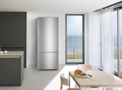 Product image, Perspective: milieu, Fridge-freezer with NoFrost, Casing colour: silver, Door colour: stainless steel