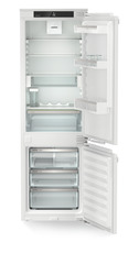 Product image, Perspective: straight open empty, Integrable fridge-freezer with EasyFresh and NoFrost