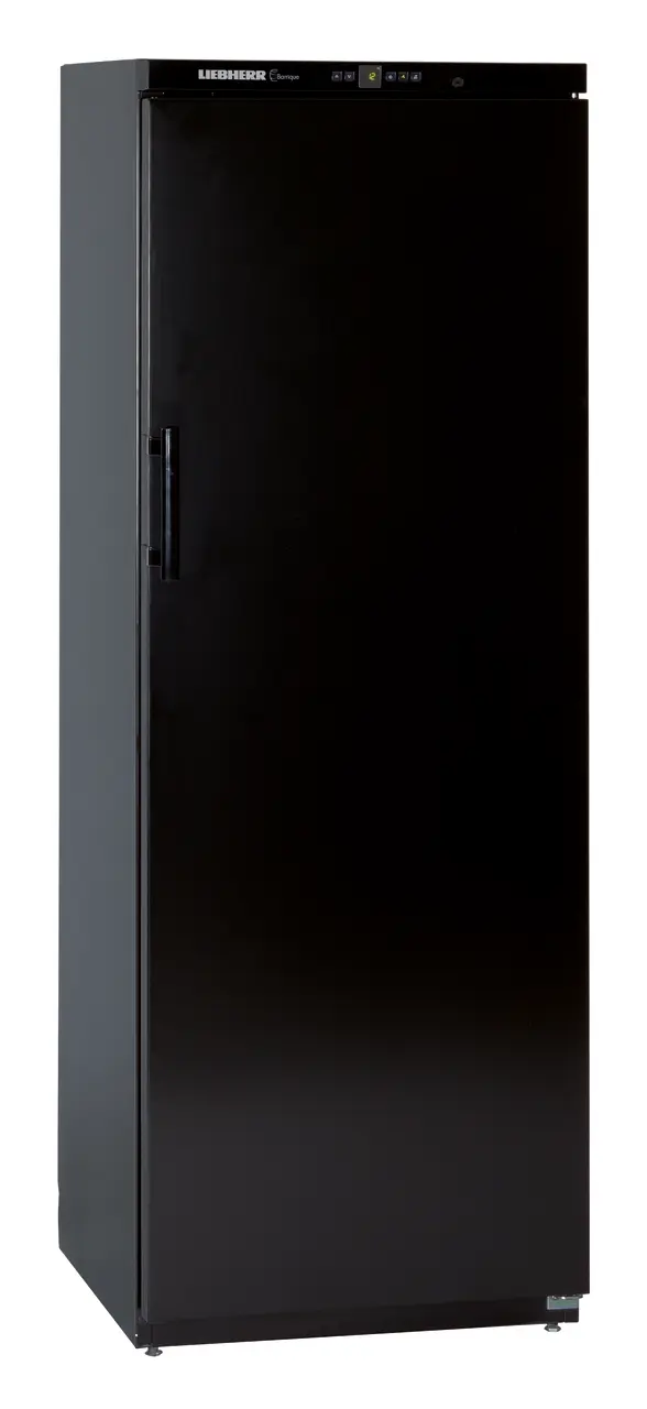 Product image, Perspective: oblique closed, Wine storage cabinet, Casing colour: black, Door colour: black