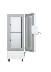 Obraz produktu, Perspektywa: Na wprost, otwarte, puste, Laboratoryjna zamrażarka niskotemperaturowa, Kolor obudowy: Biała, Kolor drzwi: Biała