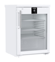 Obraz produktu, Perspektywa: Pod kątem, zamknięte, puste, Chłodziarka do zabudowy pod blat z chłodzeniem statycznym, Kolor obudowy: Biała, Kolor drzwi: Biała