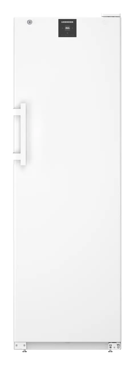 Produkt-Bild, Perspektive: gerade geschlossen leer, Laborgefriergerät mit statischer Kühlung, Gehäusefarbe: Weiß, Türfarbe: Weiß