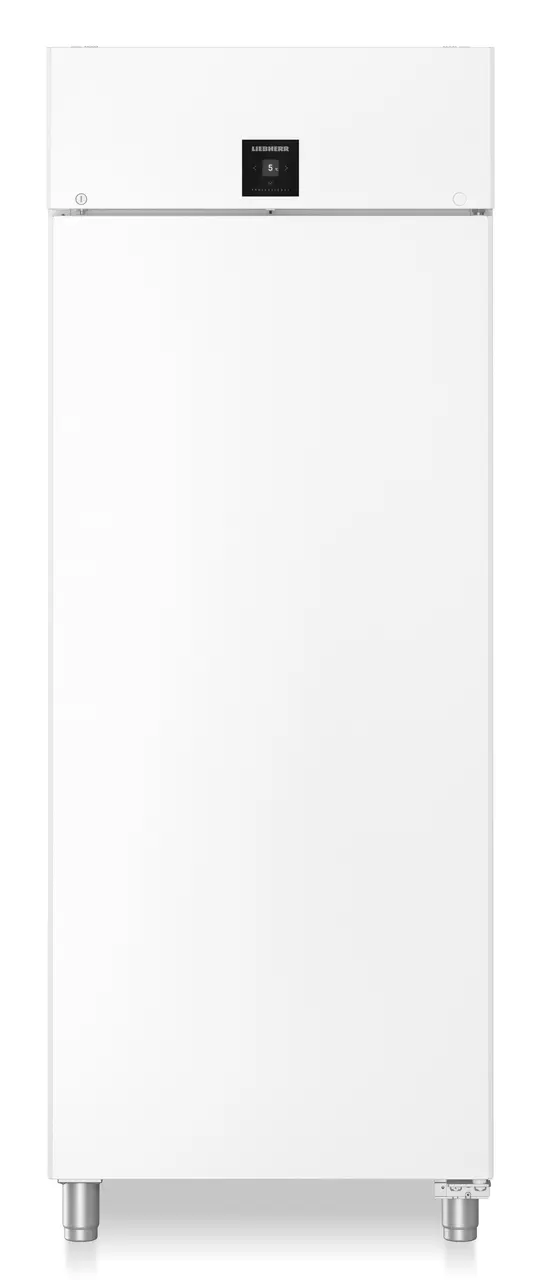 Produkt-Bild, Perspektive: gerade geschlossen leer, Kühlgerät Bäckereinorm mit Umluftkühlung, Gehäusefarbe: Weiß, Türfarbe: Weiß