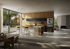 Product image, Perspective: milieu, Fridge-freezer with BioFresh Professional and NoFrost, Casing colour: BlackSteel, Door colour: BlackSteel