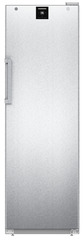 Product image, Perspective: straight closed empty, Freestanding freezer with SmartFrost, Casing colour: stainless steel, Door colour: stainless steel