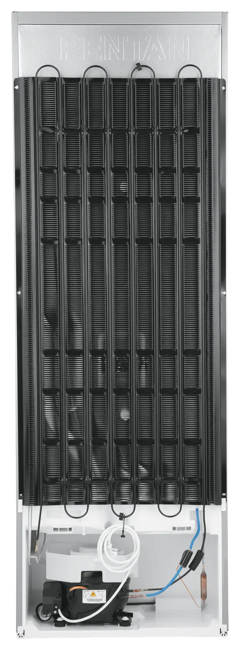 Product image, Perspective: special form, Automatic refrigerator-freezer with SmartFrost, Casing colour: silver, Door colour: stainless steel look