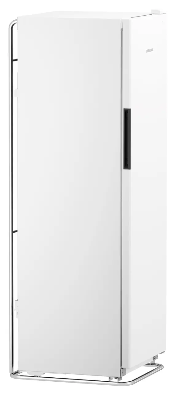Изображение на продукта, Перспектива: Странично, затворен, празен, Хладилник с динамично охлаждане, Цвят на корпуса: бял, Цвят на вратата: бял