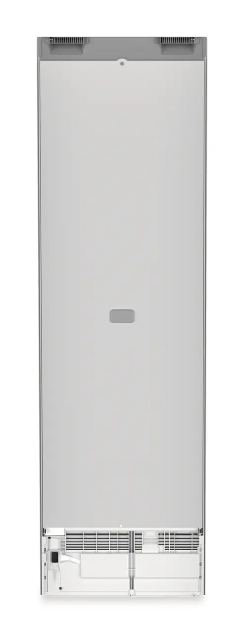 Product image, Perspective: back side, Fridge-freezer with BioFresh and NoFrost, Casing colour: silver, Door colour: Steelfinish