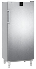 Product image, Perspective: oblique closed empty, Freestanding freezer with SmartFrost, Casing colour: stainless steel, Door colour: stainless steel