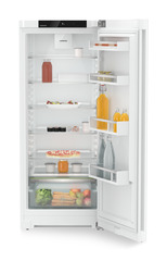 Produkt-Bild, Perspektive: gerade offen dekoriert, Standkühlschrank mit EasyFresh, Gehäusefarbe: Weiß, Türfarbe: Weiß